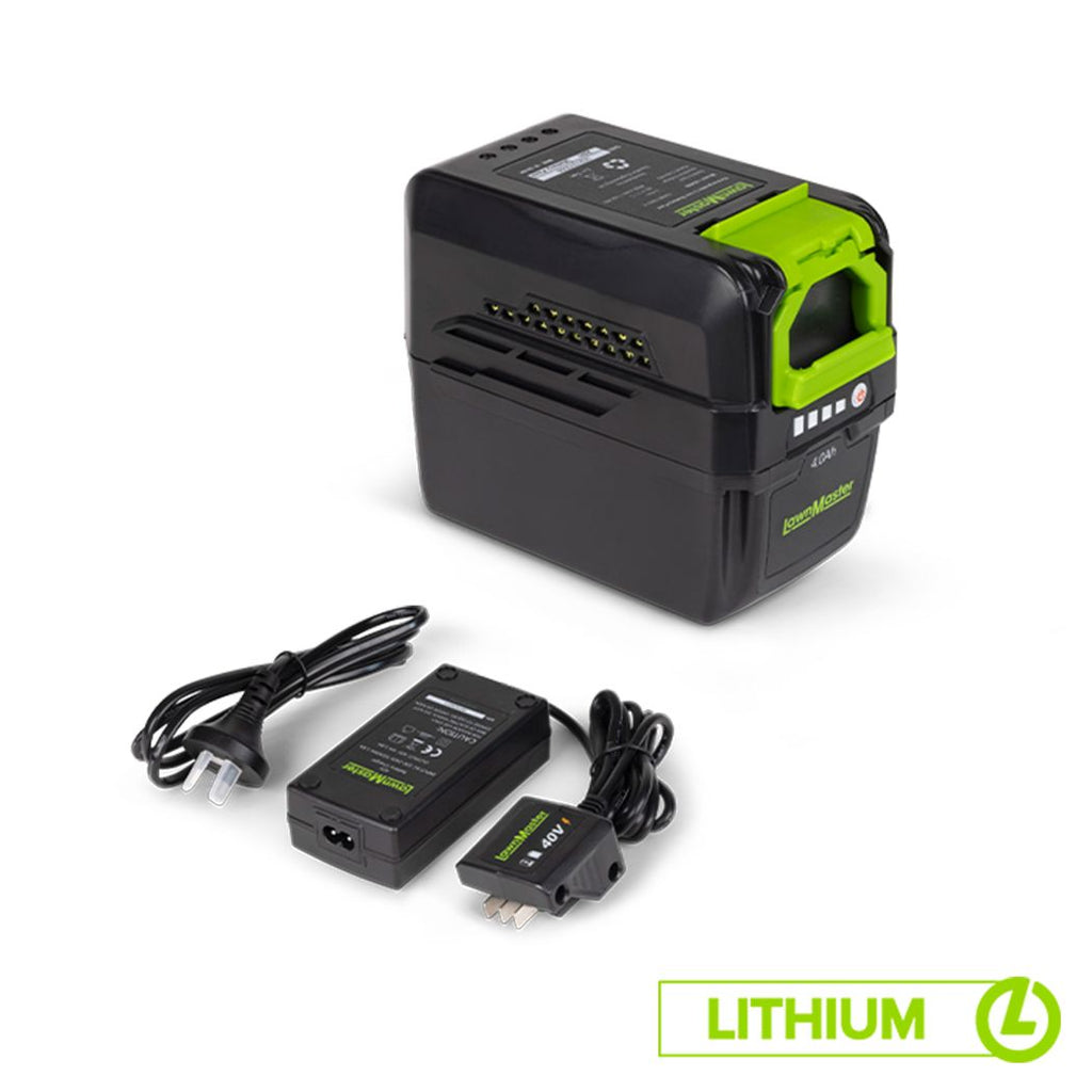 LawnMaster 40V Lithium Battery Charger Kit